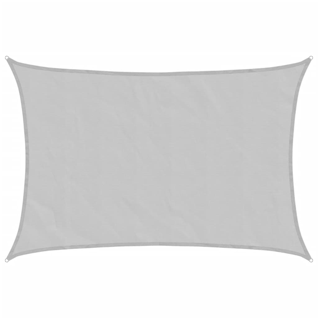vidaXL Sun Shade Sail Light Grey 3.5x2.5 m 100% Polyester Oxford