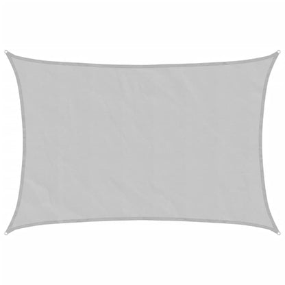 vidaXL Sun Shade Sail Light Grey 3.5x2.5 m 100% Polyester Oxford