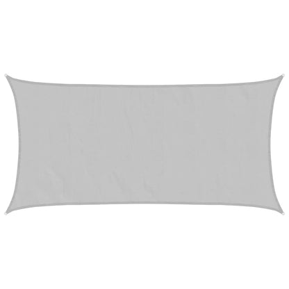 vidaXL Sun Shade Sail Light Grey 5x2.5 m 100% Polyester Oxford