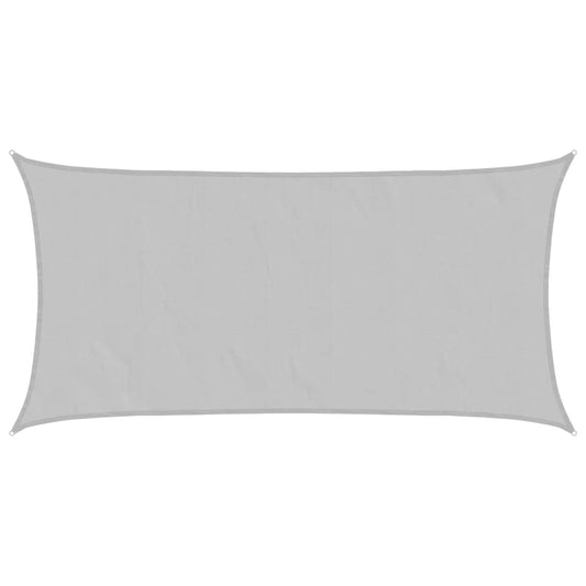 vidaXL Sun Shade Sail Light Grey 5x2.5 m 100% Polyester Oxford