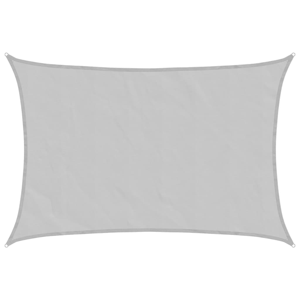 vidaXL Sun Shade Sail Light Grey 4x3 m 100% Polyester Oxford