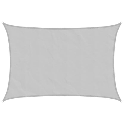 vidaXL Sun Shade Sail Light Grey 4x3 m 100% Polyester Oxford