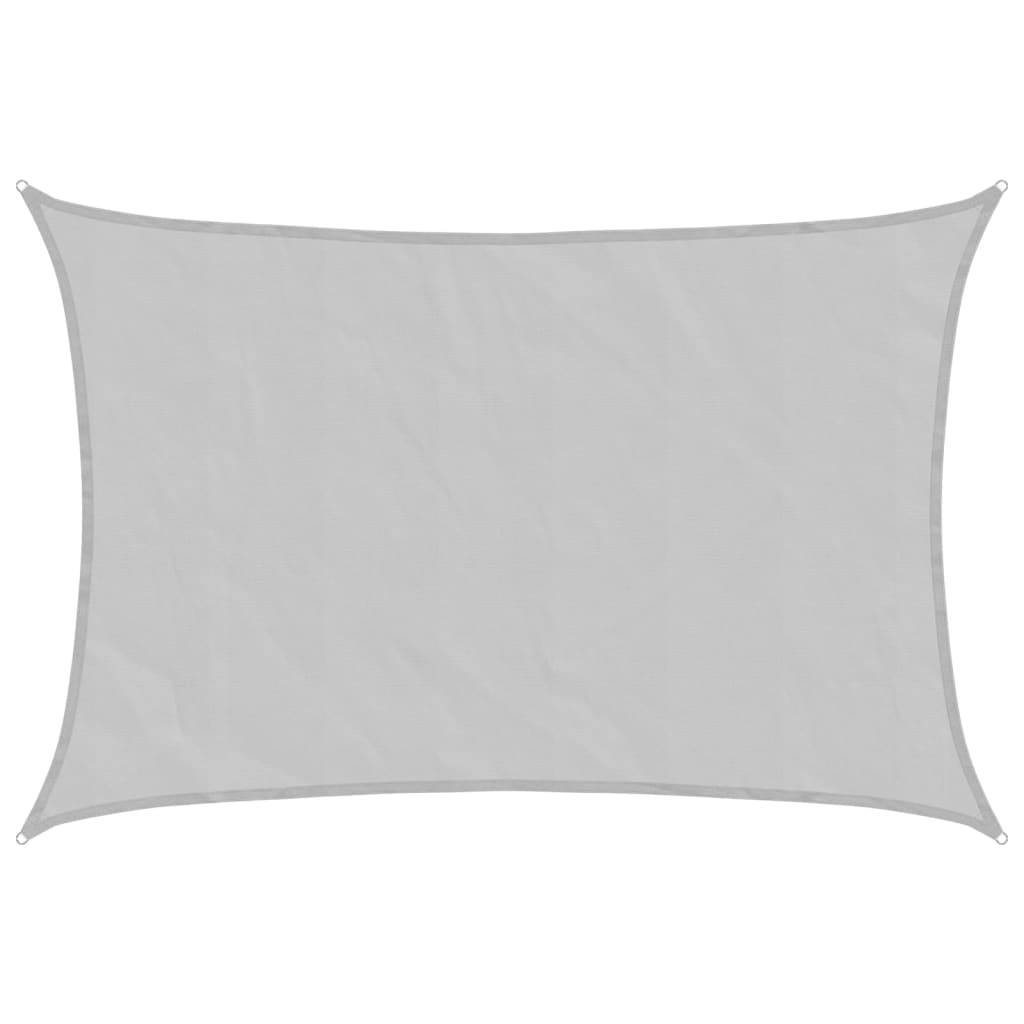 vidaXL Sun Shade Sail Light Grey 4.5x3 m 100% Polyester Oxford