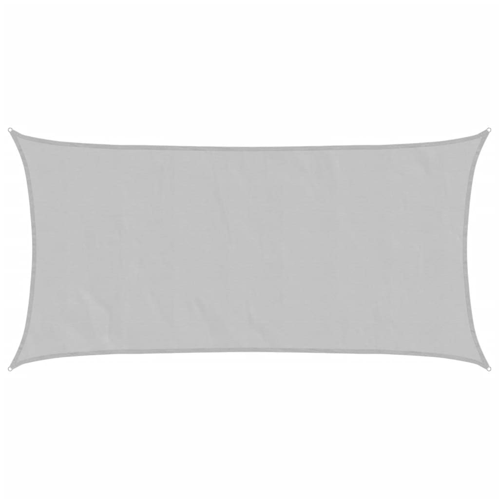 vidaXL Sun Shade Sail Light Grey 6x3 m 100% Polyester Oxford