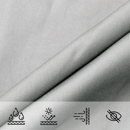 vidaXL Sun Shade Sail Light Grey 5x4 m 100% Polyester Oxford