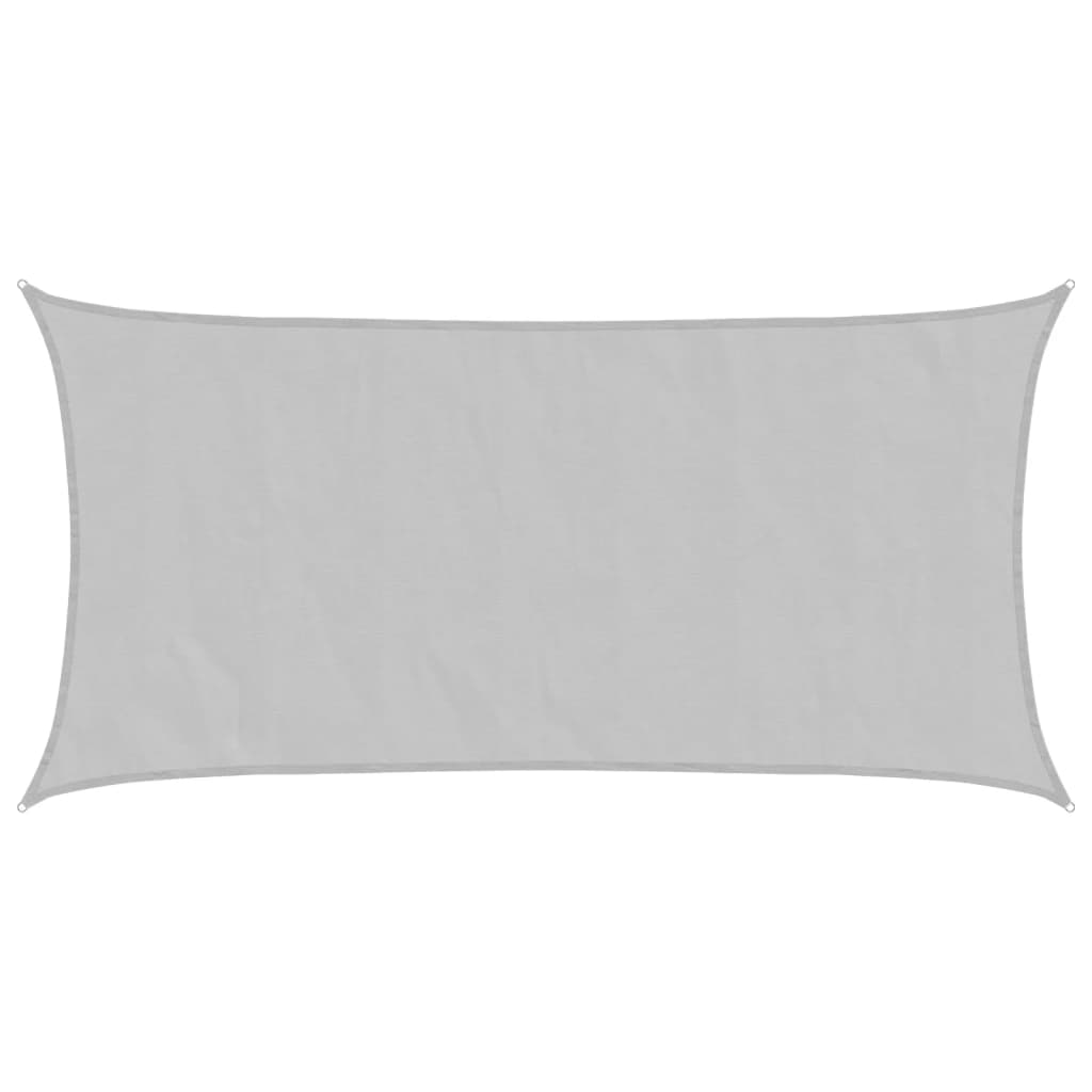 vidaXL Sun Shade Sail Light Grey 7x4 m 100% Polyester Oxford