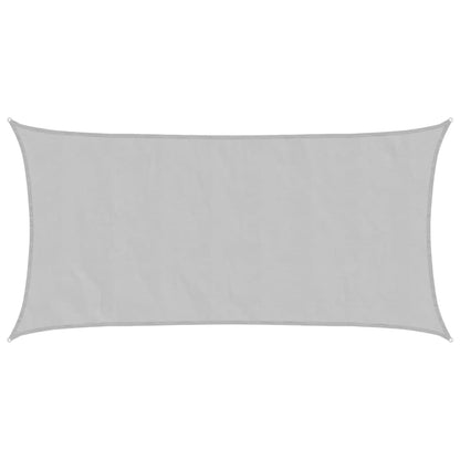 vidaXL Sun Shade Sail Light Grey 7x4 m 100% Polyester Oxford