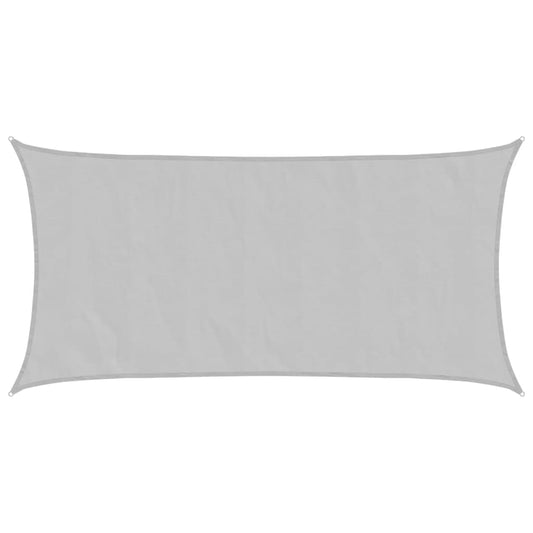 vidaXL Sun Shade Sail Light Grey 7x4 m 100% Polyester Oxford