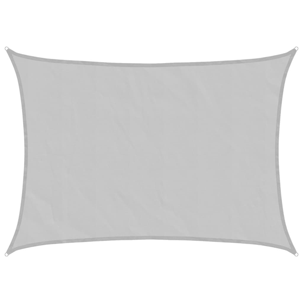 vidaXL Sun Shade Sail Light Grey 7x5 m 100% Polyester Oxford