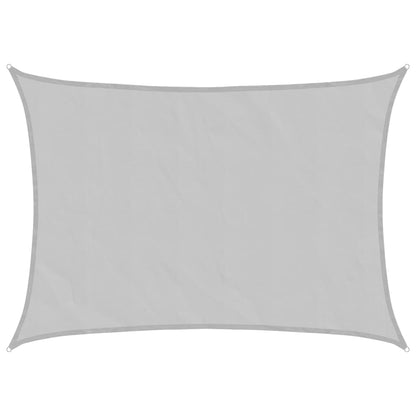 vidaXL Sun Shade Sail Light Grey 7x5 m 100% Polyester Oxford