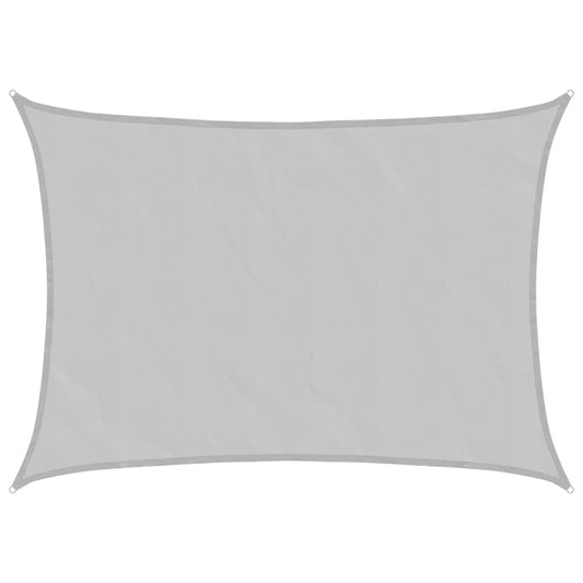 vidaXL Sun Shade Sail Light Grey 7x5 m 100% Polyester Oxford