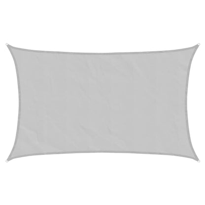 vidaXL Sun Shade Sail Light Grey 8x5 m 100% Polyester Oxford