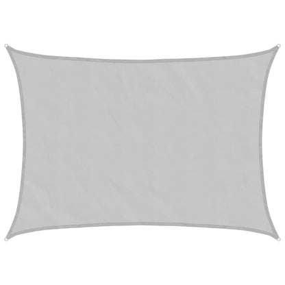 vidaXL Sun Shade Sail Light Grey 8x6 m 100% Polyester Oxford