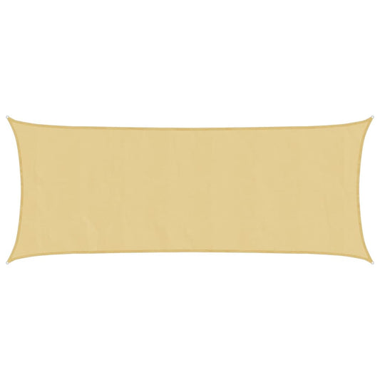 vidaXL Sun Shade Sail Sand 5x2 m 100% Polyester Oxford