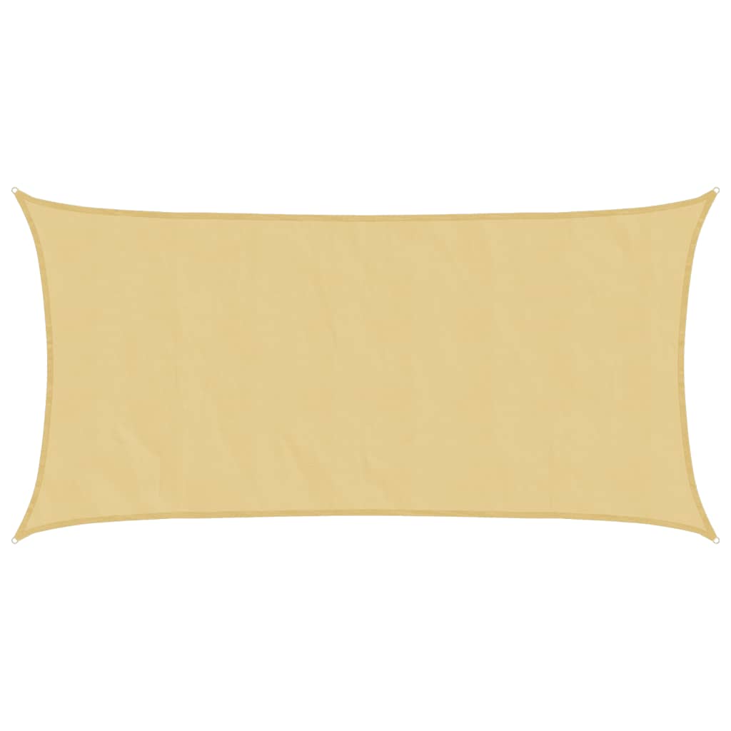 vidaXL Sun Shade Sail Sand 4.5x2.5 m 100% Polyester Oxford