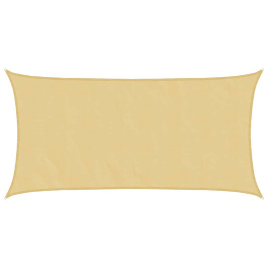 vidaXL Sun Shade Sail Sand 4.5x2.5 m 100% Polyester Oxford