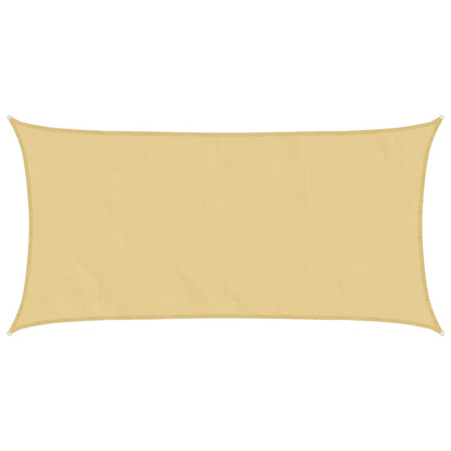 vidaXL Sun Shade Sail Sand 5x2.5 m 100% Polyester Oxford