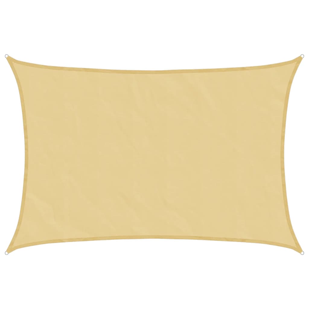 vidaXL Sun Shade Sail Sand 4x3 m 100% Polyester Oxford