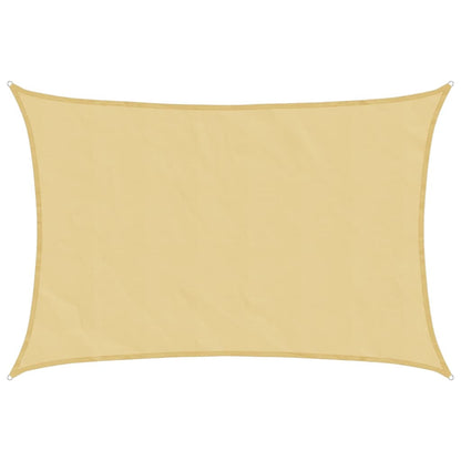 vidaXL Sun Shade Sail Sand 4.5x3 m 100% Polyester Oxford