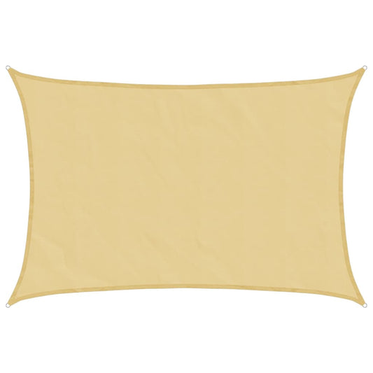 vidaXL Sun Shade Sail Sand 4.5x3 m 100% Polyester Oxford