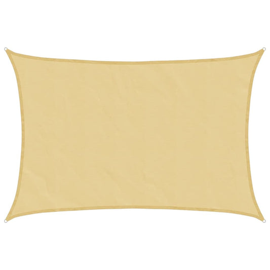 vidaXL Sun Shade Sail Sand 5x3 m 100% Polyester Oxford