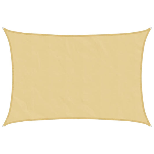 vidaXL Sun Shade Sail Sand 4.5x3.5 m 100% Polyester Oxford
