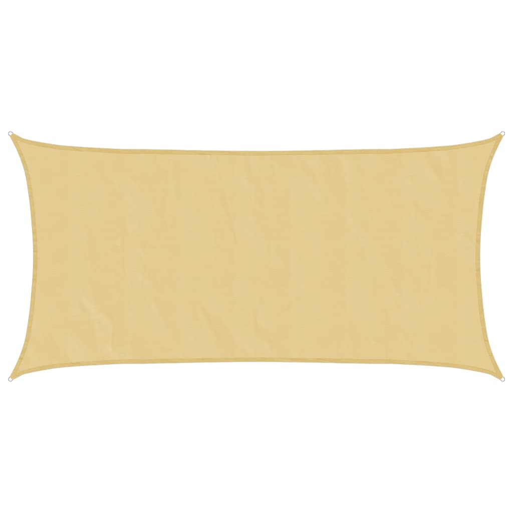 vidaXL Sun Shade Sail Sand 7x4 m 100% Polyester Oxford