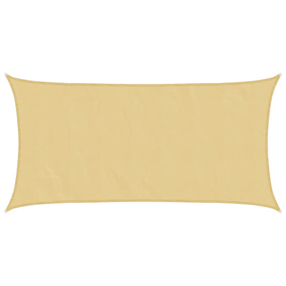 vidaXL Sun Shade Sail Sand 7x4 m 100% Polyester Oxford