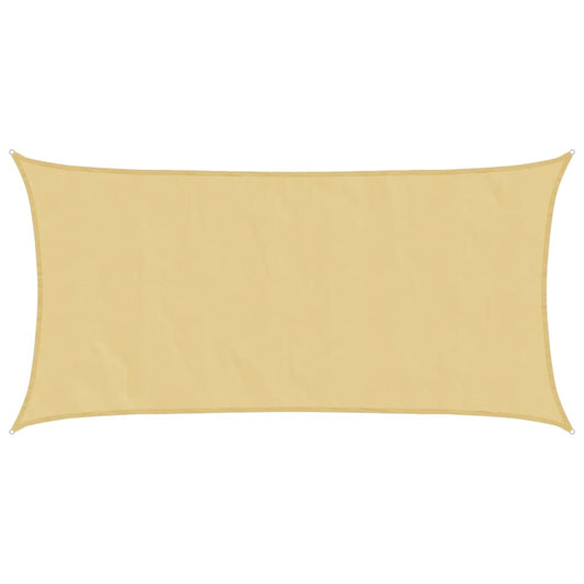 vidaXL Sun Shade Sail Sand 7x4 m 100% Polyester Oxford