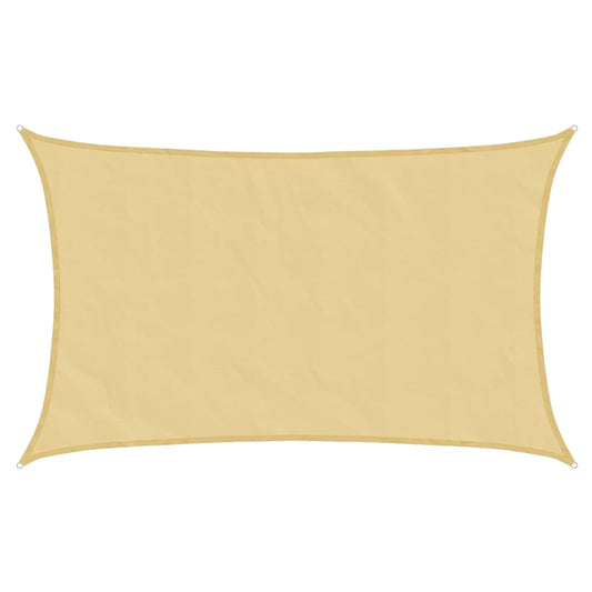vidaXL Sun Shade Sail Sand 8x5 m 100% Polyester Oxford