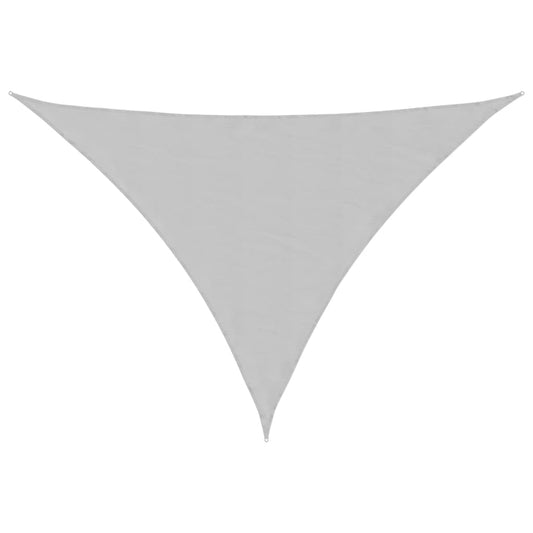 vidaXL Sun Shade Sail Light Grey 7x5x5 m 100% Polyester Oxford