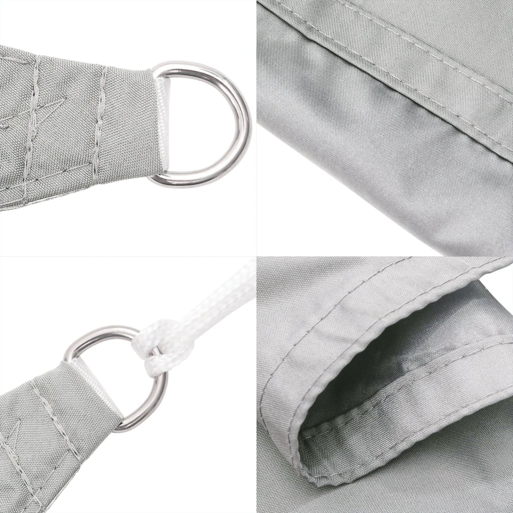 vidaXL Sun Shade Sail Light Grey 7x5x5 m 100% Polyester Oxford