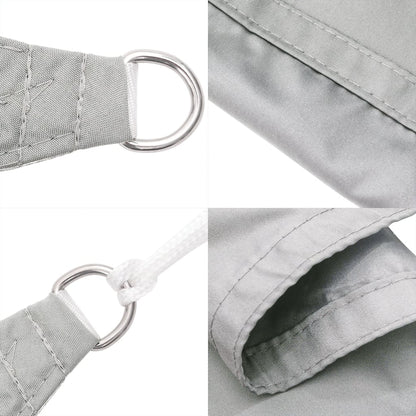 vidaXL Sun Shade Sail Light Grey 7x5x5 m 100% Polyester Oxford