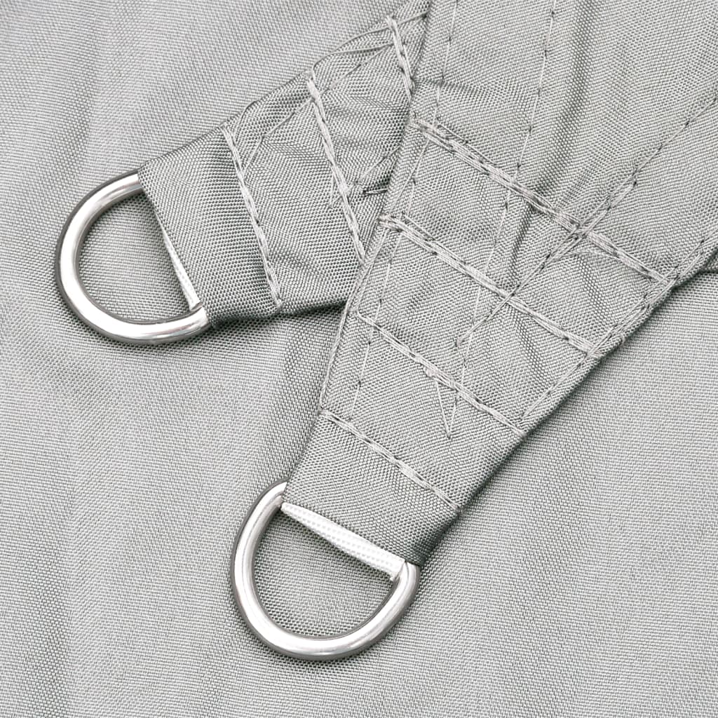 vidaXL Sun Shade Sail Light Grey 4x5x5 m 100% Polyester Oxford