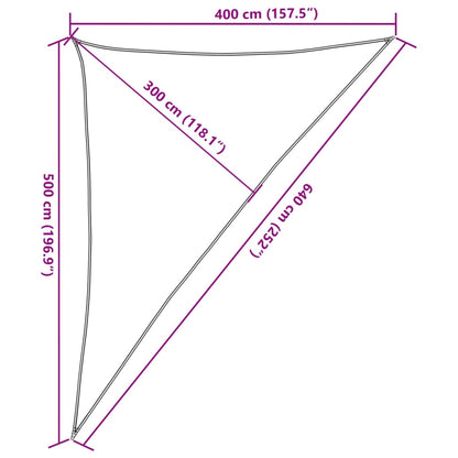 vidaXL Sun Shade Sail Light Grey 4x5x6.4 m 100% Polyester Oxford