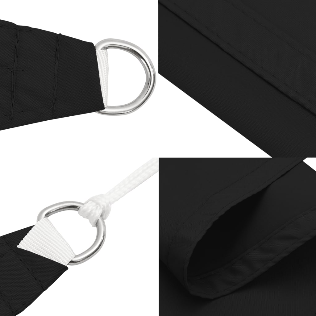 vidaXL Sun Shade Sail Black 2x2x2 m 100% Polyester Oxford