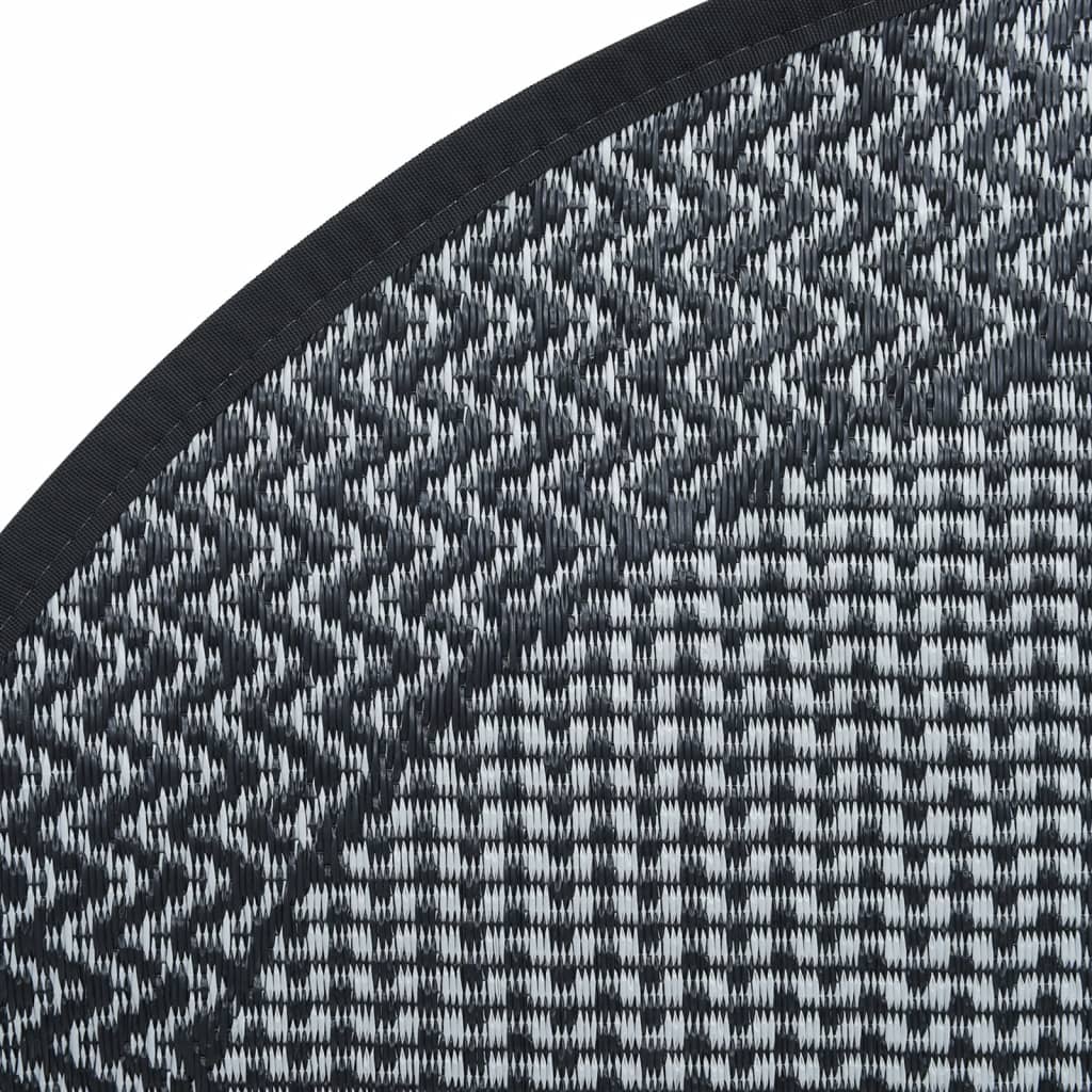 vidaXL Outdoor Carpet ARAKIL Grey Ø120 cm PP
