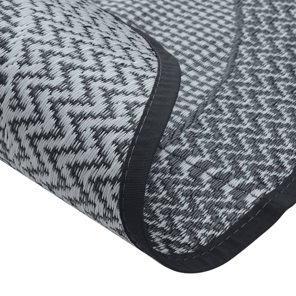 vidaXL Outdoor Carpet ARAKIL Grey Ø120 cm PP
