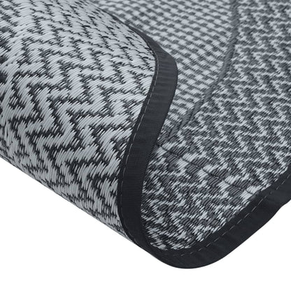 vidaXL Outdoor Carpet ARAKIL Grey Ø120 cm PP