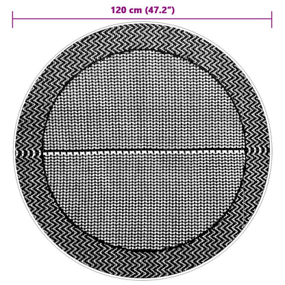 vidaXL Outdoor Carpet ARAKIL Grey Ø120 cm PP