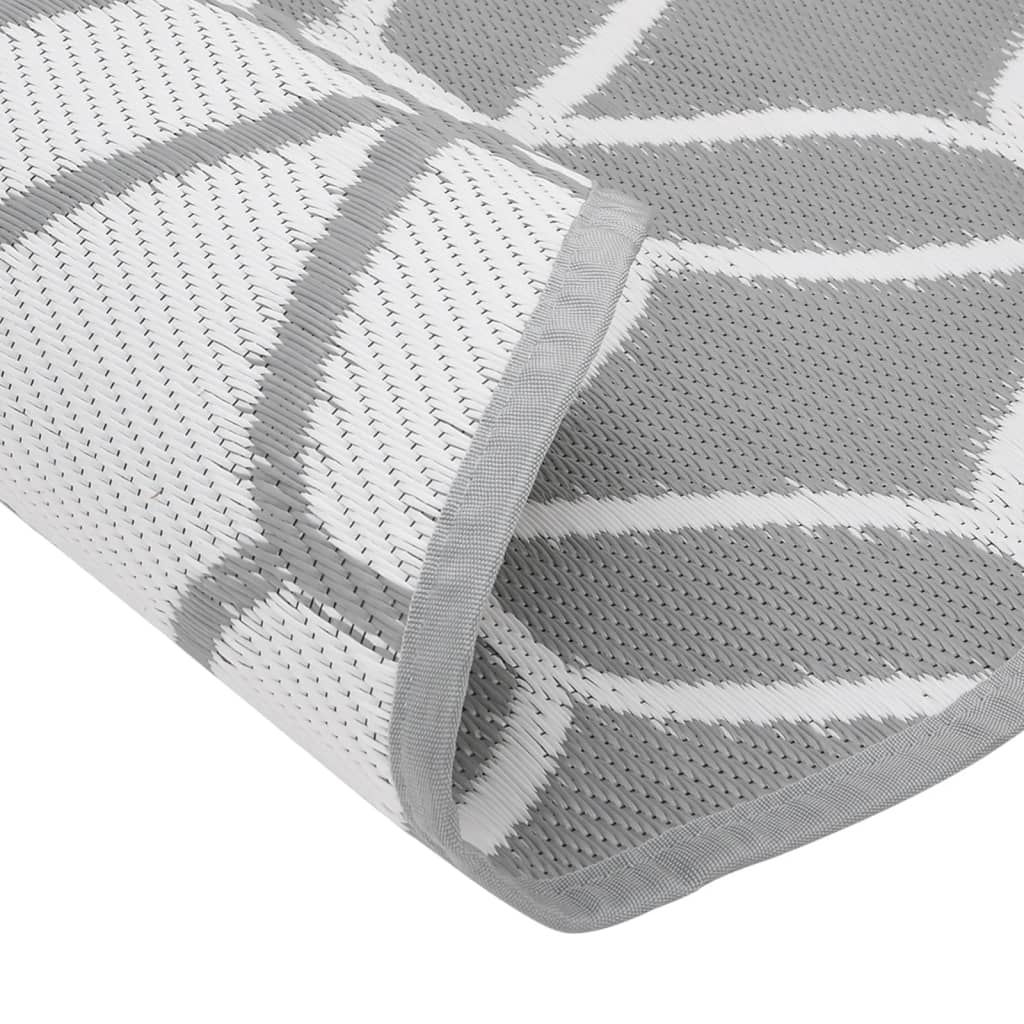 vidaXL Outdoor Carpet ARAKIL Grey Ø160 cm PP