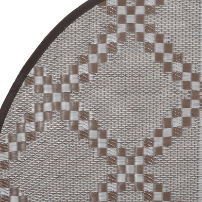 vidaXL Outdoor Carpet ARAKIL Brown Ø120 cm PP