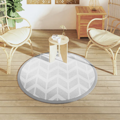 vidaXL Outdoor Carpet ARAKIL Grey Ø120 cm PP