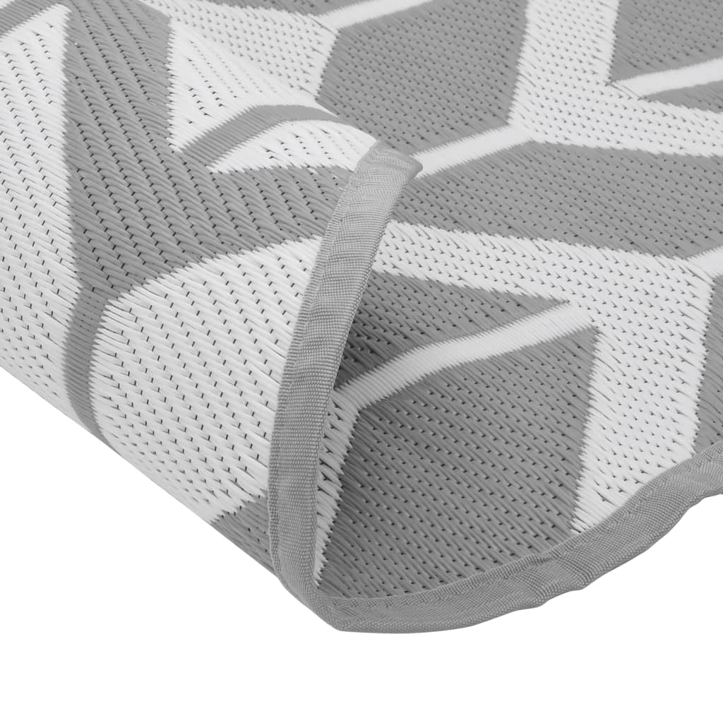 vidaXL Outdoor Carpet ARAKIL Grey Ø120 cm PP