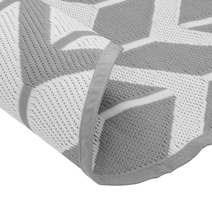 vidaXL Outdoor Carpet ARAKIL Grey Ø120 cm PP