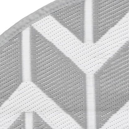 vidaXL Outdoor Carpet ARAKIL Grey Ø120 cm PP