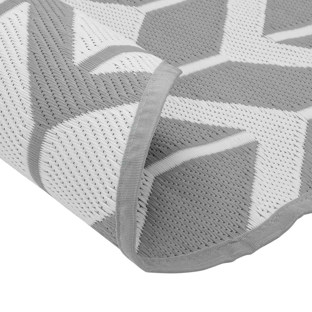 vidaXL Outdoor Carpet ARAKIL Grey Ø160 cm PP