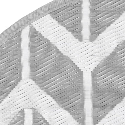 vidaXL Outdoor Carpet ARAKIL Grey Ø160 cm PP