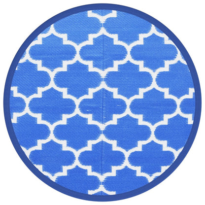 vidaXL Outdoor Carpet ARAKIL Blue Ø160 cm PP