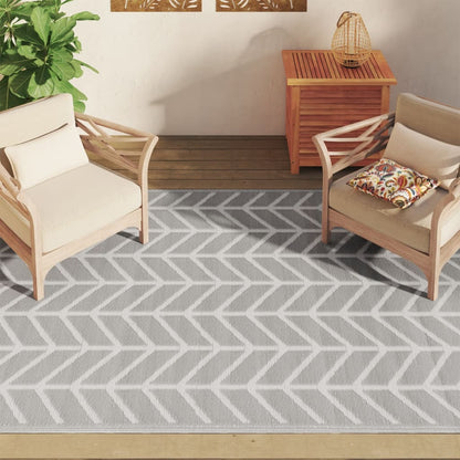 vidaXL Outdoor Carpet ARAKIL Grey 160x230 cm PP